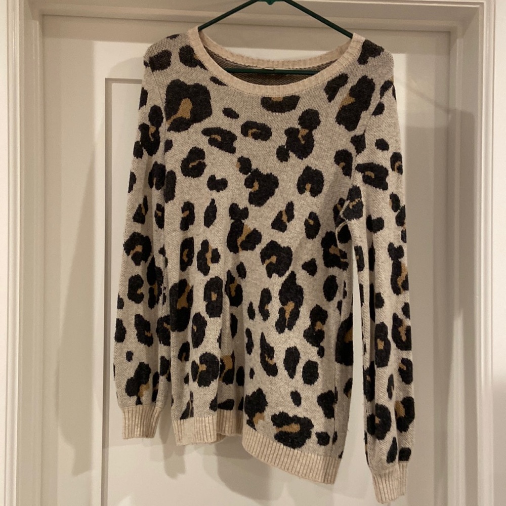 Loft leopard sweater